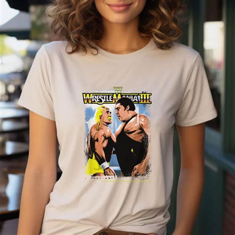 Wwe Wrestlemania Iii Hulk Hogan Vs Andre The Giant T Shirt