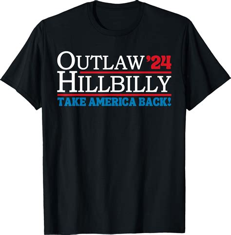 Elections T Shirt Trump Vance 2024 Outlaw Hillbilly Us Flag Vintage