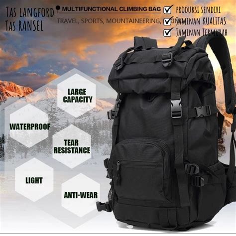 Jual Tas Ransel Gunung Militer Army Jumbo Big Size Camping Mudik