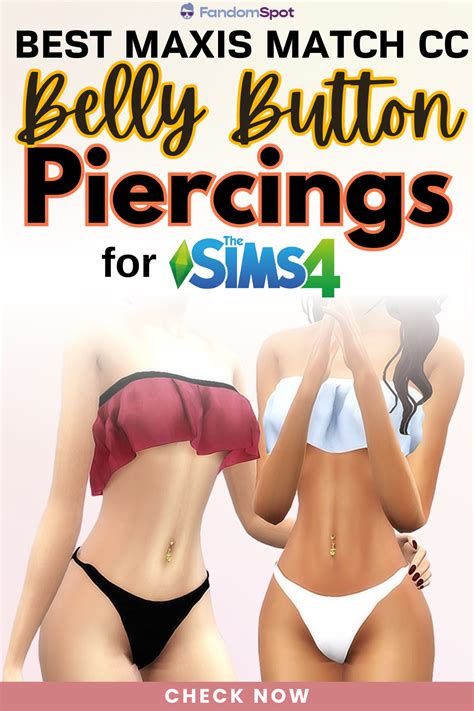 Best Maxis Match Belly Button Piercings Sims Cc In Sims