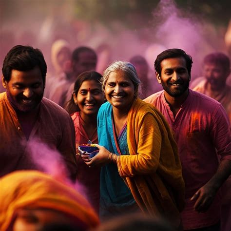 Holi culture of India | Premium AI-generated image