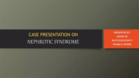 Nephrotic Syndrome Ppt