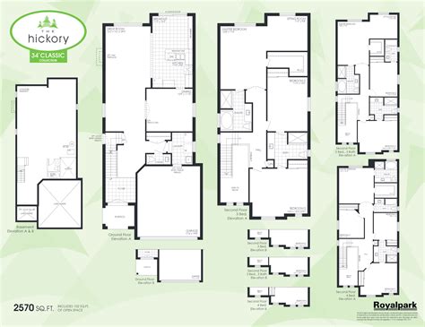 The Hickory floor plan at Pineview Greens in Barrie, ON