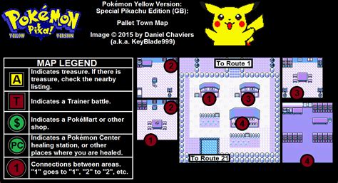 Pokémon Yellow: Special Pikachu Edition Pallet Town Map (PNG ...