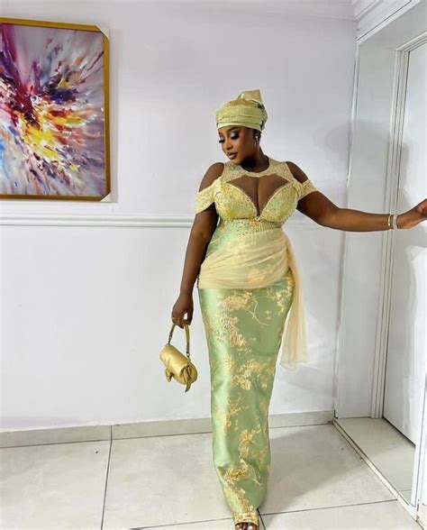 Stunning And Best Asoebi Styles For Brocade Fabrics Ladeey