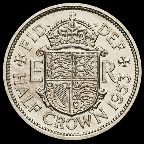 1953 Queen Elizabeth II Proof Half Crown