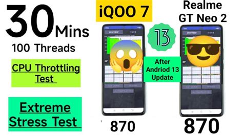 Realme Gt Neo Vs Iqoo Cpu Throttling Test After Andriod Update