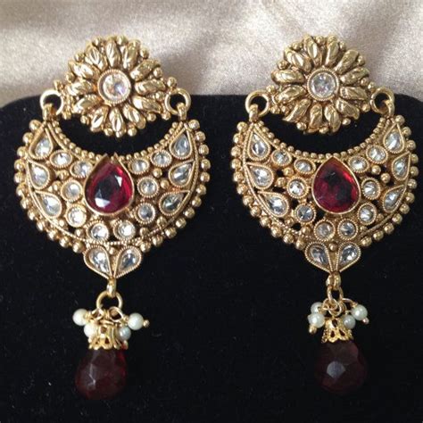 Kundan Indian Earrings | Bollywood | Indian Wedding Jewelry