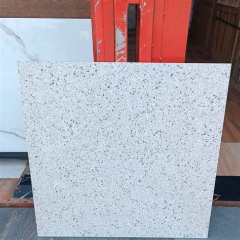 Jual Granit 60x60 Lantai Teras Infinity Tera Terazo White Dof Oasis