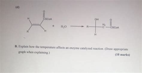 Solved A A Select Which Type Of Enzyme Would Catalyze Chegg