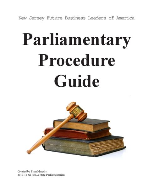 Parliamentary Procedure Guide By Ali Hajihaidari Issuu