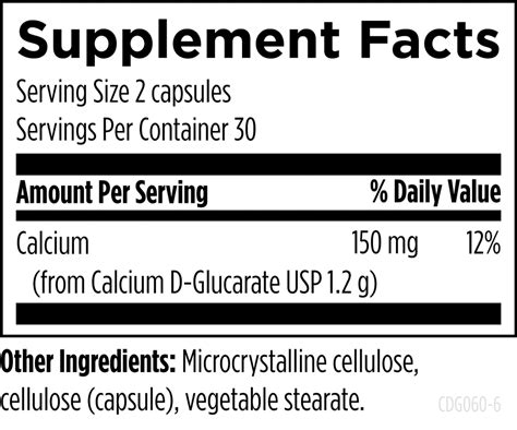 Calcium D Glucarate Hormone Detox Support Estrogen Dominance