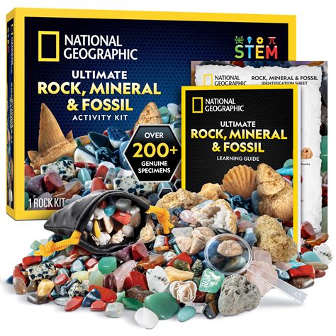 Buy National Geographic Rock Collection Box For Kids 200 Piece