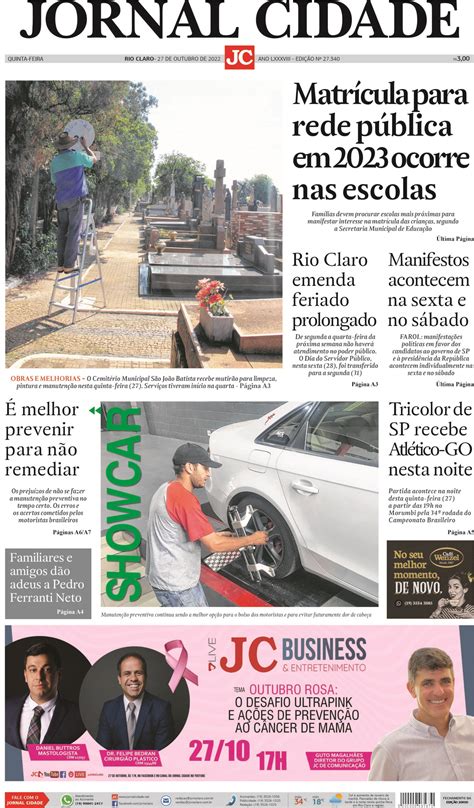 Jornal Cidade De Outubro De Jornal Cidade Rc