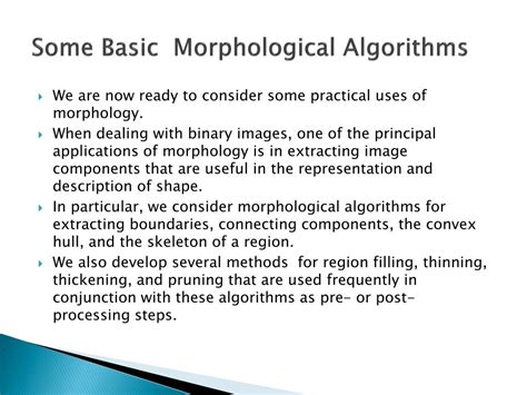 PPT Morphological Image Processing PowerPoint Presentation Free