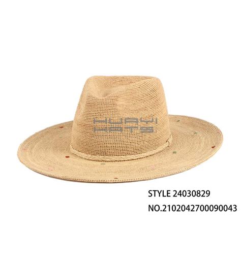 Fashion Wide Brim Raffia Straw Hat Huayi Hats