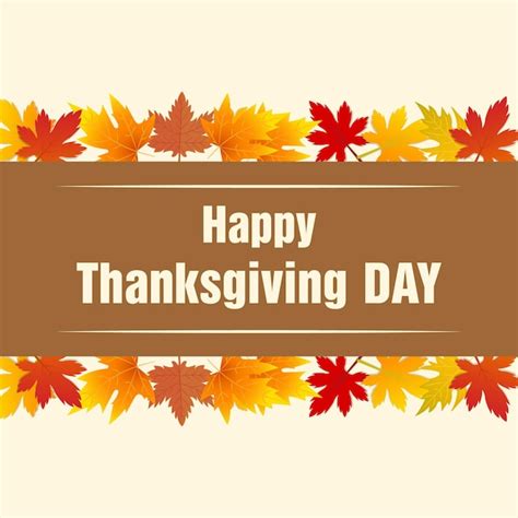 Premium Vector Happy Thanksgiving Background With Dried Leaves