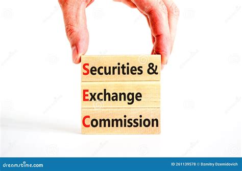 Sec Securities And Exchange Commission Symbol Concept Words Sec