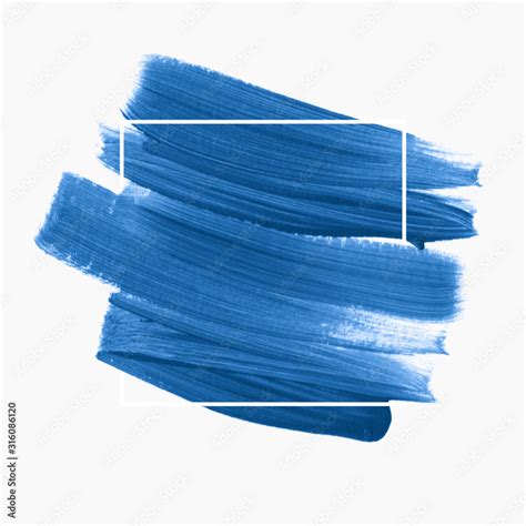 Vektorov Grafika Blue Paint Abstract Background Brush Stroke Texture