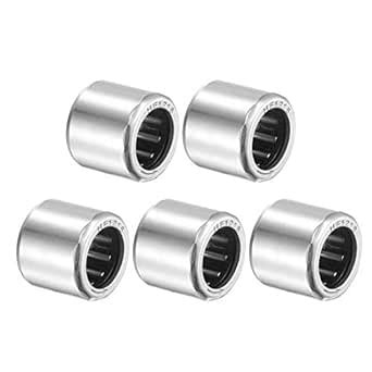 Uxcell Needle Roller Bearings 12mm Bore 18mm OD 16mm Width Chrome Steel