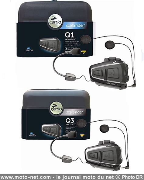 High-tech - Cardo Systems lance les kits Bluetooth Scala Rider Q1 et Q3