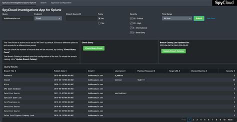 SpyCloud Investigations App For Splunk Splunkbase