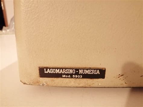 Calcolatrice Meccanica Anni 50 Modello Lagomarsino Gorizia