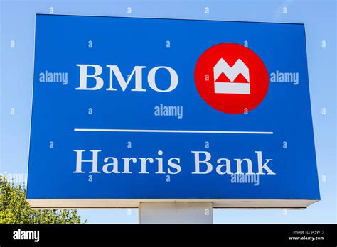 Indianapolis Circa May 2017 Signage And Logo Of Bmo Harris Bank Bmo