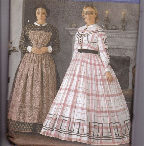 Womens Historical Pioneer Costume Sewing Pattern Etsy Civil War