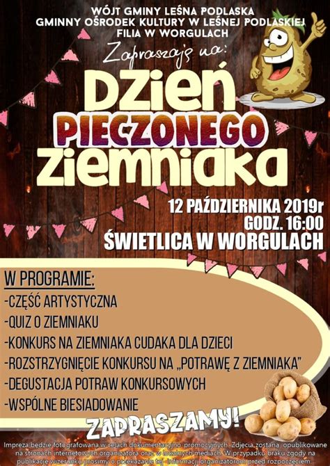 Dzie Pieczonego Ziemniaka W Le Nej Podlaskiej Zaproszenie Radiobiper