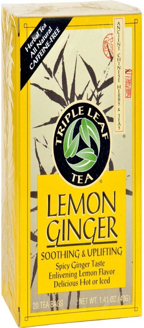 Amazon Triple Leaf Tea Lemon Ginger Tea Tea Bags Oz