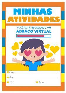 PRÁTICAS PEDAGÓGICAS CARTAZ PRODUÇÃO TEXTUAL School Virtual Hug