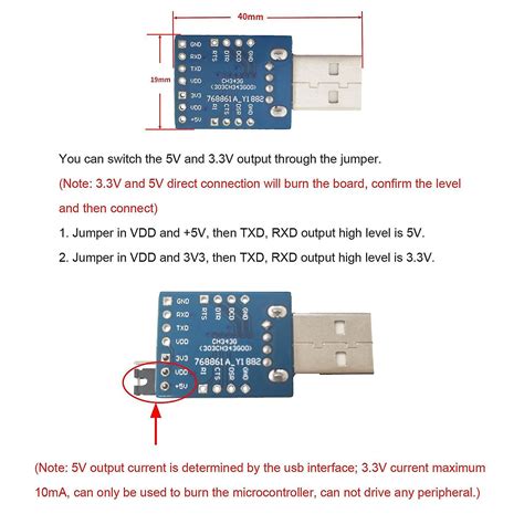 Ch G Module Usb To Ttl Converter Adapter Module Ch G Usb To Serial