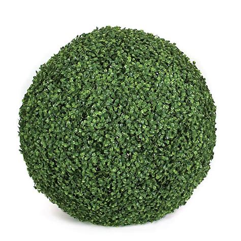 24 Inch Boxwood Topiary Ball Tutone Green Leaves