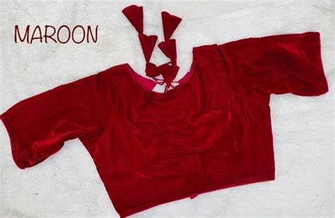 9 colors Velvet Blouse, Size: 26 - 42 at Rs 275/piece in Surat | ID ...