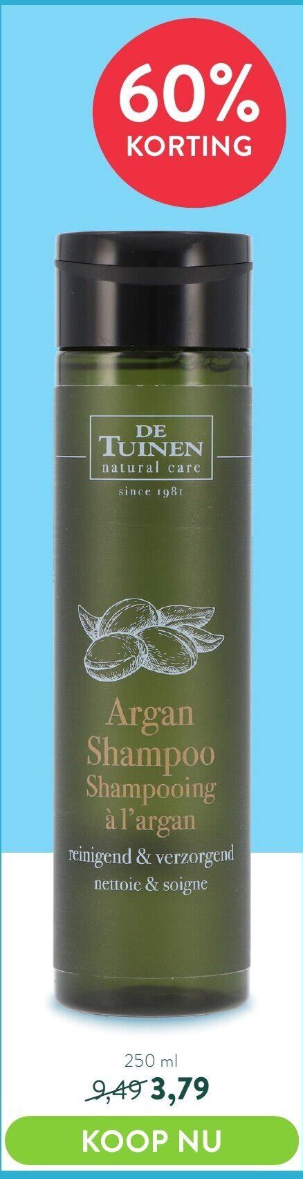 De Tuinen Argan Shampoo 250 Ml Aanbieding Bij Holland And Barrett