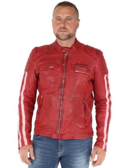 Blouson Rivas Rocho Redskins En Cuir Achat Vente De Blousons En Cuir