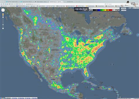 Light Pollution Map California Outline Milky Way - Ettcarworld - Light ...