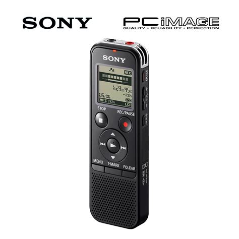 Sony Icd Px Digital Voice Recorder With Built In Usb Black Pc Image