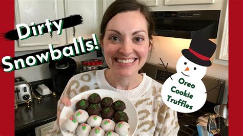 Dirty Snowballs Oreo Cookie Truffles Oreo Balls YouTube