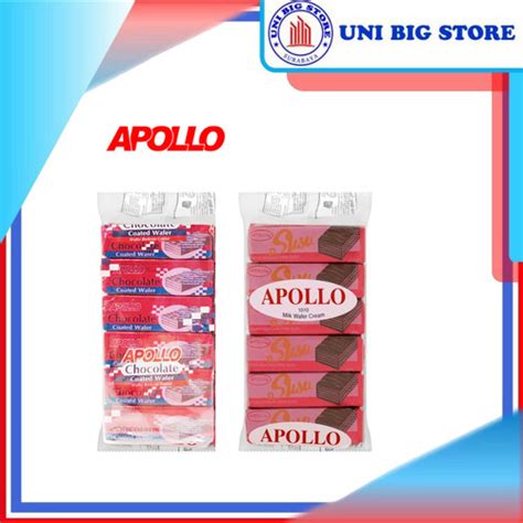 Jual Apollo Milk Chocolate Wafer Cream Susu Coklat Pcs