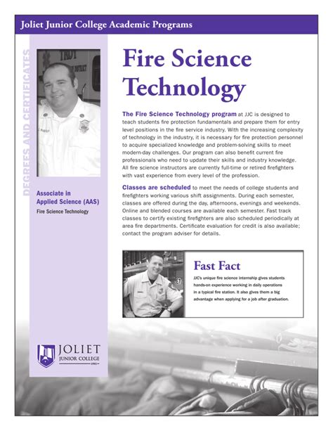 Fire Science Technology