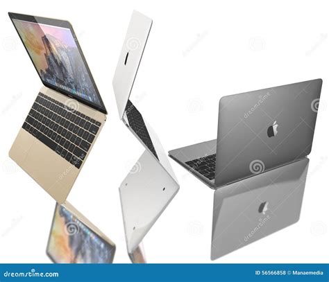 New Gold, Silver and Space Gray of MacBook Air Editorial Stock Photo - Image of macbook, display ...