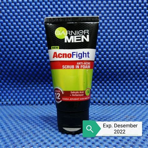 Jual Garnier Men Acno Fight In Anti Acne Scrub In Foam Ml Di