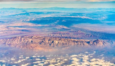 Premium Photo | View of the persian plateau in iran from an airplane