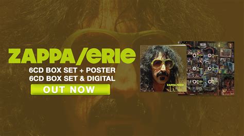 New Frank Zappa Six Disc Box Digital Collection Zappa Erie Available Now Frank Zappa