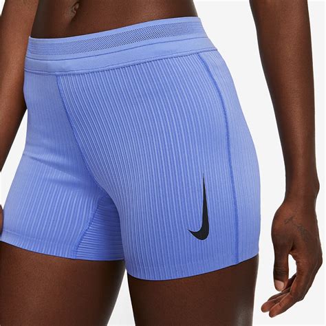 Nike Womens Aeroswift Running Short Sapphire Black Womens Clothing