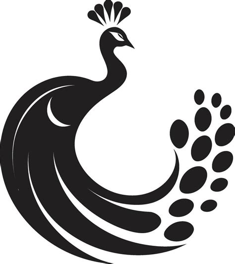 Luxe Plumage Peacock Logo Design Opulent Opus Emblematic Peacock Icon