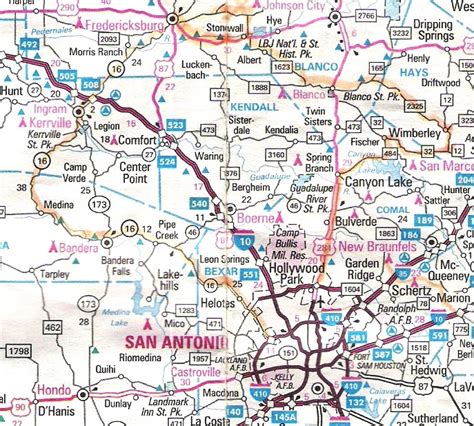 Detailed Texas Hill Country Map