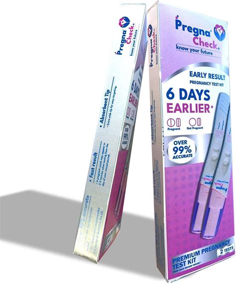 Pregna Check Accurate 6 Days Early Pregnancy Test Strips Kit Quick